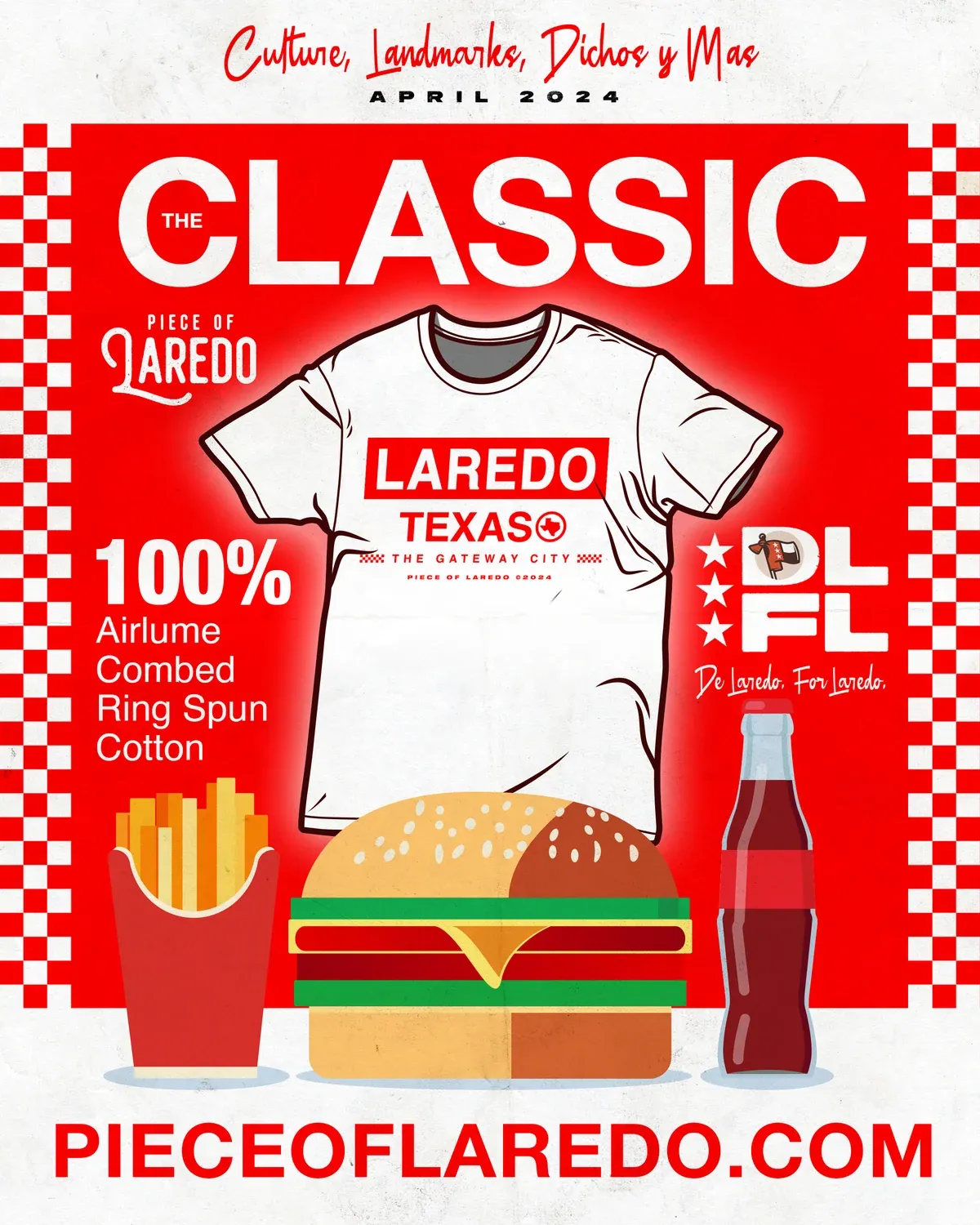 The Hamburgesa Tee launch poster