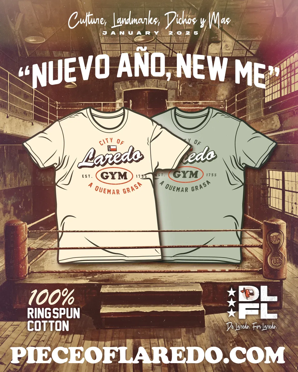 A Quemar Grasa Tee launch poster