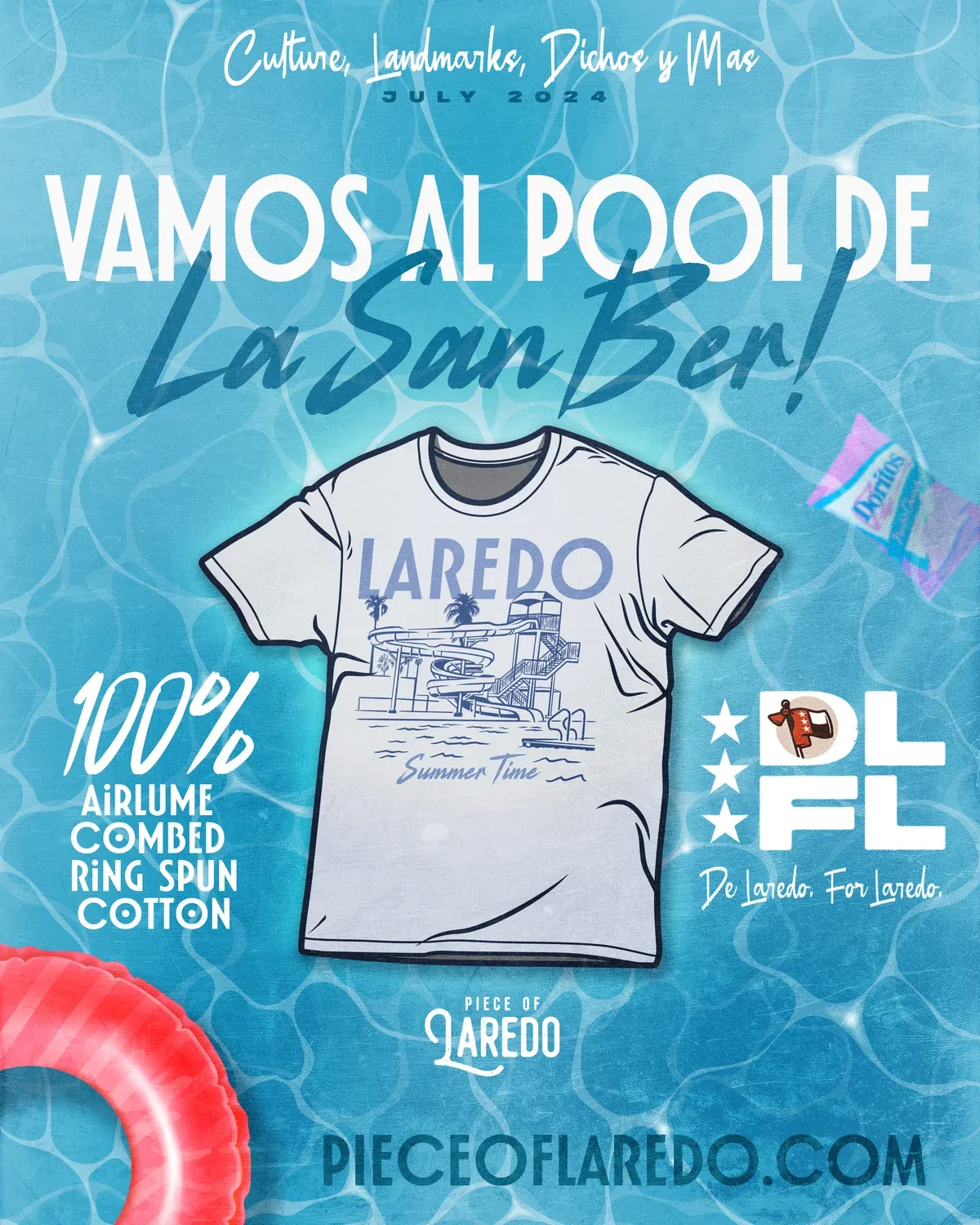 La Alberca Tee launch poster
