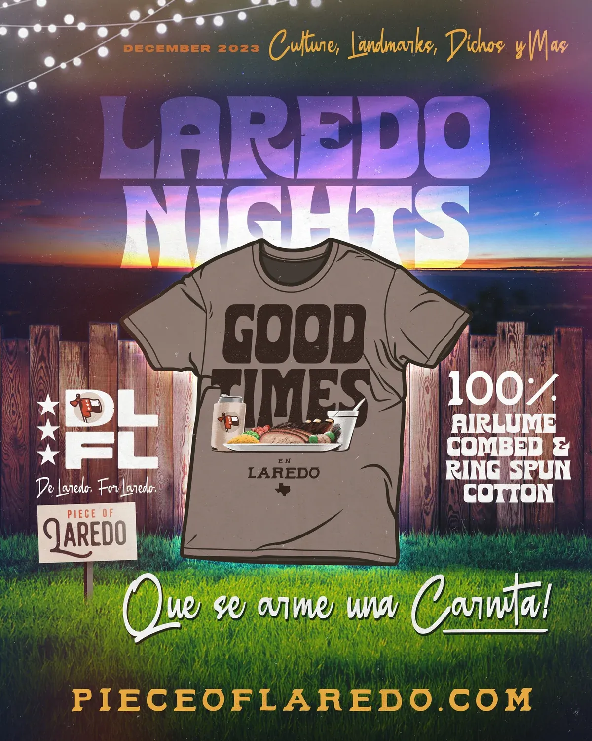 Good Times en Laredo launch poster