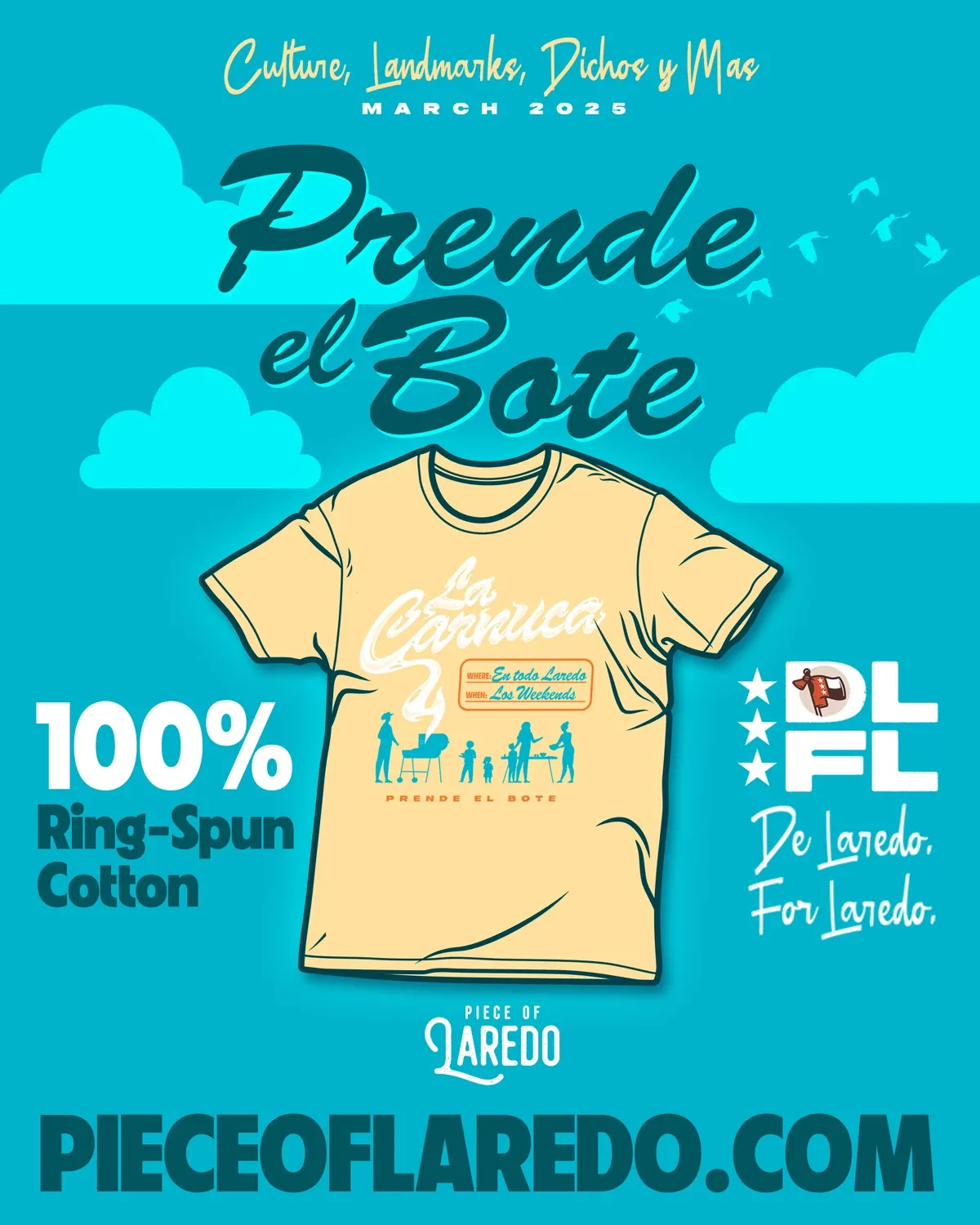 La Carnuca Tee launch poster